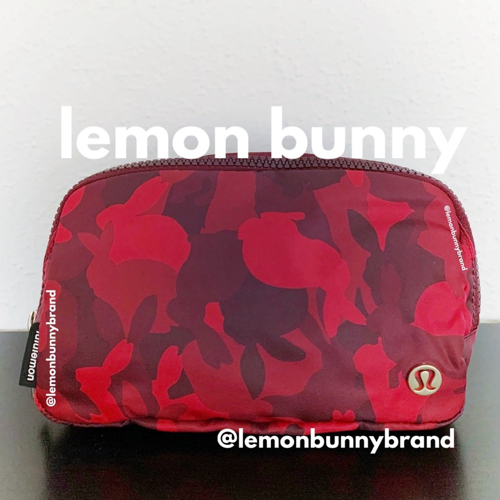 lululemon Lunar New Year Everywhere Belt Bag Rabbit All Over Print Red New NWT